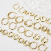 Bild von Umweltfreundlich Minimalistisch Stilvoll 18K Echtgold plattiert Messing Hoop Ohrringe Für Frauen