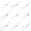 Picture of 304 Stainless Steel Necklace For DIY Jewelry Making Silver Tone Swipeable 50cm(19.7") long