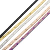 Imagen de 1 Unidad 304 Acero Inoxidable Cadena de Serpiente Plana Collares Con Broche de Langosta y Extensor Cadena 40cm longitud, Cadena: 4mm