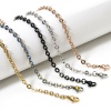 Imagen de 1 Unidad 304 Acero Inoxidable Cable Cadena Cruz Collares Con Broche de Langosta y Extensor Cadena 40cm longitud, Cadena: 4mm
