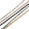 Imagen de 1 Unidad 304 Acero Inoxidable Cable Cadena Cruz Collares Con Broche de Langosta y Extensor Cadena 40cm longitud, Cadena: 4mm