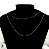 Picture of 304 Stainless Steel Link Cable Chain Necklace For DIY Jewelry Making With Lobster Claw Clasp And Extender Chain 45cm(17.7") long, Chain Size: 1.6mm