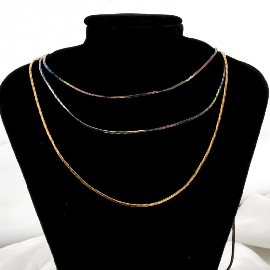 Immagine di 1 Pz 304 Acciaio Inossidabile Catena di Serpente Collana Con Aragosta Fermagli Fibbia Dimensione della Catena 1.5mm