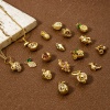 Picture of Brass Charms 18K Gold Plated Fruit 3D Multicolour Cubic Zirconia