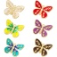 Immagine di 1 Pz Ottone Insetto Ciondoli Farfalla Placcato Oro 18K Smalto 22mm x 17.5mm