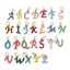 Immagine di 1 Pz Placcatura Sottovuoto PVD Ecologica 304 Acciaio Inossidabile Mini Ciondoli Placcato Oro 14K Lettera Maiuscola Messaggio " A-Z " Smalto