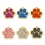 Immagine di 1 Pz 304 Acciaio Inossidabile Memoriale dell'animale Ciondoli Artiglio Della Zampa di Cane Oro Placcato Multicolore ( Può tenere Brillio Smalto 15mm x 15mm
