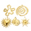 Picture of Eco-friendly Vacuum Plating 304 Stainless Steel Galaxy Pendants 18K Real Gold Plated Sun Moon