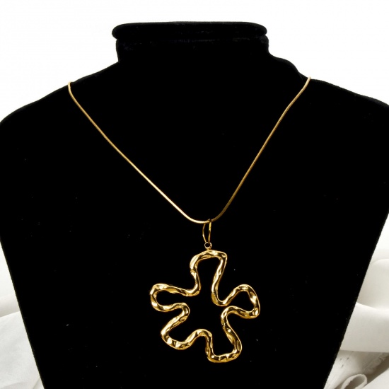 Picture of Eco-friendly Vacuum Plating 304 Stainless Steel Galaxy Pendants 18K Real Gold Plated Sun Moon