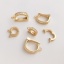 Immagine di 2 Pz Ecologico Ottone Fermagli Per Ciondolo Pizzico 14K Vero Oro Placcato Micro Spianare Trasparente Cubic Zirconiae