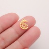 Immagine di 3 Pz 304 Acciaio Inossidabile Ciondoli Luna Costellazione Filigrana 13mm x 10mm