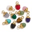 Immagine di 1 Pz Placcatura Sottovuoto 304 Acciaio Inossidabile & Gemma Ciondoli Ghianda Placcato Oro 18K 16mm x 9mm