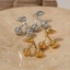 Bild von Umweltfreundliche PVD-Vakuumbeschichtung Stilvoll Niedlich Echtgold plattiert Edelstahl Kirsche Ohrring Ohrstecker Für Frauen 17mm