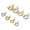 5 PCs Eco-friendly 304 Stainless Steel Spring Ring Clasps Round Multicolor の画像