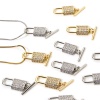 1 Set Brass Toggle Clasps Lock Multicolor Micro Pave Clear Cubic Zirconia 21mm x 10mm の画像