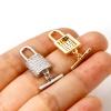 1 Set Brass Toggle Clasps Lock Multicolor Micro Pave Clear Cubic Zirconia 21mm x 10mm の画像