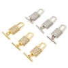 1 Set Brass Toggle Clasps Lock Multicolor Micro Pave Clear Cubic Zirconia 21mm x 10mm の画像