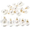 Bild von Messing und Acryl Charms 18K Vergoldet Acryl Imitat Perle