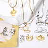 Bild von 304 Edelstahl Charms Hut Hufeisen Hohl
