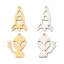 Image de 3 Pcs Breloques en 304 Acier Inoxydable Galaxie Creux