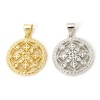 Picture of Brass Style Of Royal Court Character Charm Pendant Multicolor Round Filigree
