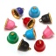 Bild von Vakuumbeschichtung 304 Edelstahl Charms Weihnachten Jingling Schelle Vergoldet Emaille 13.5mm x 13.5mm