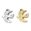 Picture of Eco-friendly PVD Vacuum Plating 304 Stainless Steel Charms Multicolor Swallow Bird Spiral 21mm x 16mm