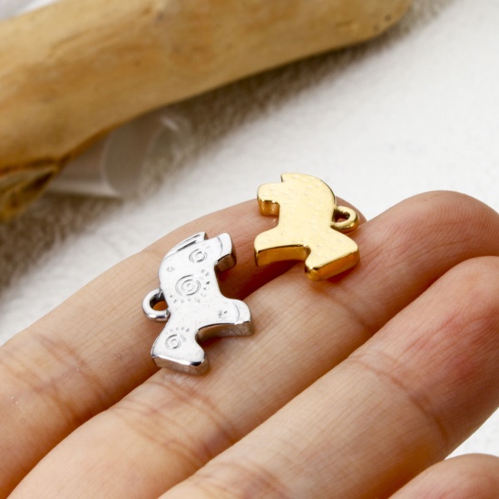 Imagen de 2 Unidades Recubrimiento al Vacío PVD Ecológico 304 Acero Inoxidable Colgantes Caballo Multicolor Espiras 18.5mm x 11mm