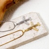 Picture of Brass Transport Charm Pendant Multicolor Airplane Micro Pave Clear Cubic Zirconia 29mm x 21mm