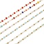 Picture of 5 M Eco-friendly PVD Vacuum Plating 304 Stainless Steel Beaded Chain For Handmade DIY Jewelry Making Findings Silver Tone 3mm