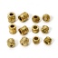 Immagine di 5 Pz Placcatura Sottovuoto Ecologica 304 Acciaio Inossidabile Perline per la Creazione di Gioielli con Fai-da-te 18K Vero Oro Placcato Tamburo Struttura