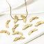 Picture of Eco-friendly Vacuum Plating 304 Stainless Steel Beads For DIY Jewelry Making 18K Real Gold Plated Wing
