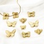 Picture of Eco-friendly Vacuum Plating 304 Stainless Steel Insect Beads For DIY Jewelry Making 18K Real Gold Plated Butterfly Animal
