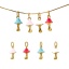 Immagine di 1 Pz Placcatura Sottovuoto PVD Ecologica 304 Acciaio Inossidabile Collezione Flora Ciondoli Fungo 14K Vero Oro Placcato Multicolore Smalto 23mm x 10mm