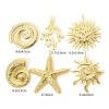 Picture of Eco-friendly PVD Vacuum Plating 304 Stainless Steel Ocean Jewelry Pendants 18K Real Gold Plated Conch/ Sea Snail Star Fish