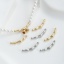 Picture of Eco-friendly Brass Real Gold Plated Curved Tube 3cm x 0.8cm