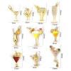 Picture of Eco-friendly Brass Charms 18K Real Gold Plated Wine Glass