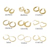 Immagine di 1 Pair Eco-friendly PVD Vacuum Plating 18K Gold Plated 304 Stainless Steel C Shaped Hoop Earrings