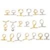 Picture of Brass Toggle Clasps Round Heart Multicolor