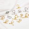 Picture of Brass Toggle Clasps Round Heart Multicolor