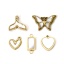 Picture of Eco-friendly PVD Vacuum Plating 304 Stainless Steel & Natural Shell Charms 14K Real Gold Plated Butterfly Animal Heart
