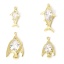 Immagine di 1 Pz Ecologico Ottone Gioielli Oceanici Ciondoli Pendenti 18K Vero Oro Placcato Pesce Trasparente Cubic Zirconiae