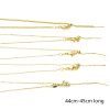 Picture of Eco-friendly Brass Adjustable Slider/ Slide Bolo Necklace 18K Real Gold Plated With Adjustable Silicone Core 45cm(17.7") long