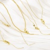 Picture of Eco-friendly Brass Adjustable Slider/ Slide Bolo Necklace 18K Real Gold Plated With Adjustable Silicone Core 45cm(17.7") long