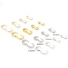 Immagine di 50 PCs Eco-friendly Brass Connectors Clasp 3 shape For Bracelets/Necklaces Making DIY Jewelry Materials Real Gold Plated