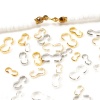 Immagine di 50 PCs Eco-friendly Brass Connectors Clasp 3 shape For Bracelets/Necklaces Making DIY Jewelry Materials Real Gold Plated