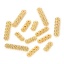 Picture of Eco-friendly Brass Spacer Beads For DIY Bracelet Jewelry Making Findings 14K Real Gold Plated Strip Flower