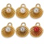 Immagine di 1 Pz Placcatura Sottovuoto PVD Ecologica 304 Acciaio Inossidabile Ciondoli Conchiglia Placcato Oro 18K Shell Imitazione Perla 18.5mm x 14mm