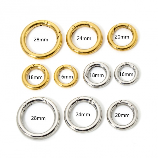 Bild von 1 Piece 304 Stainless Steel Safety Rings Round Polished