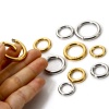 Picture of 304 Stainless Steel Bolt Spring Ring Clasps Round Multicolor Polished